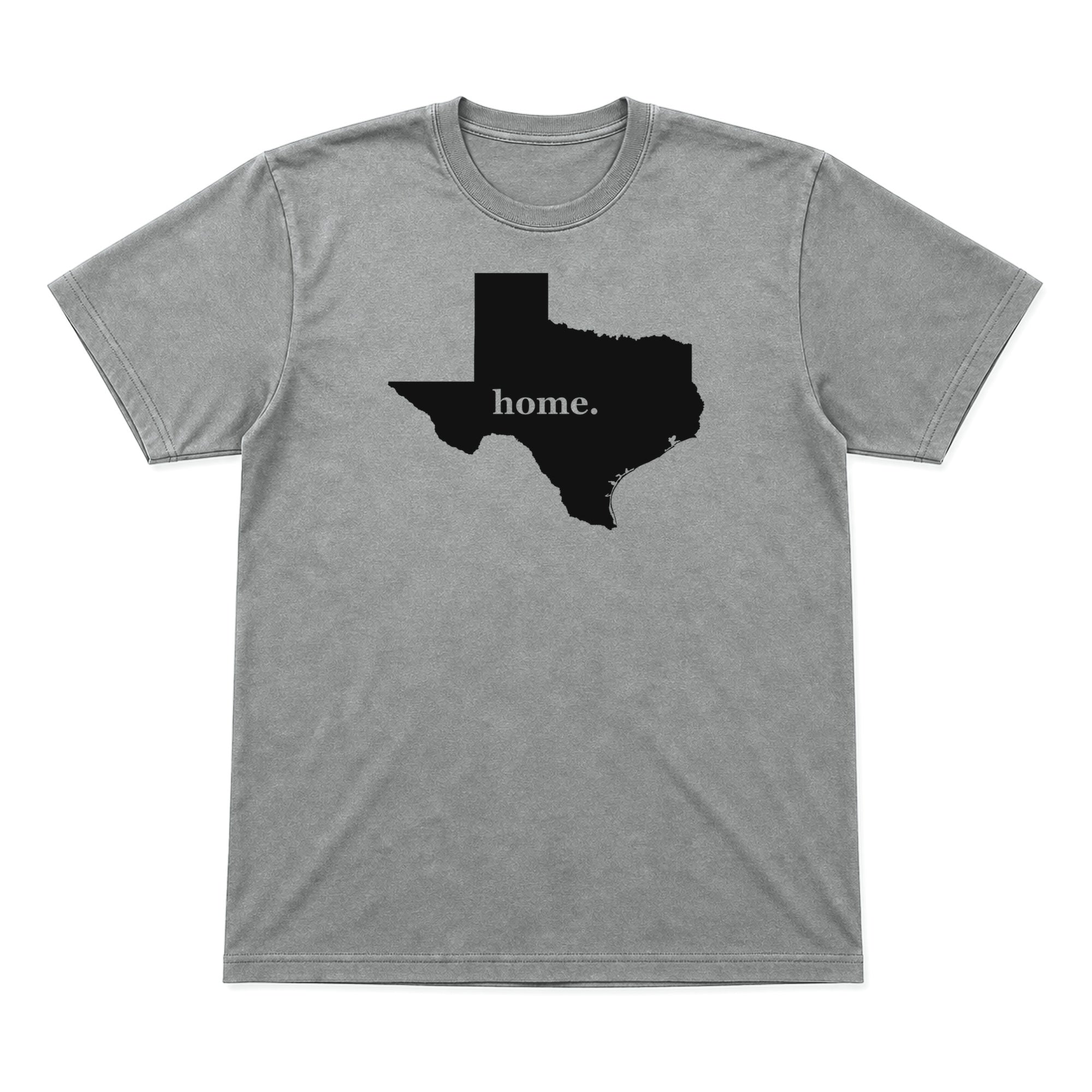 Texas home graphic T-shirt in heather gray