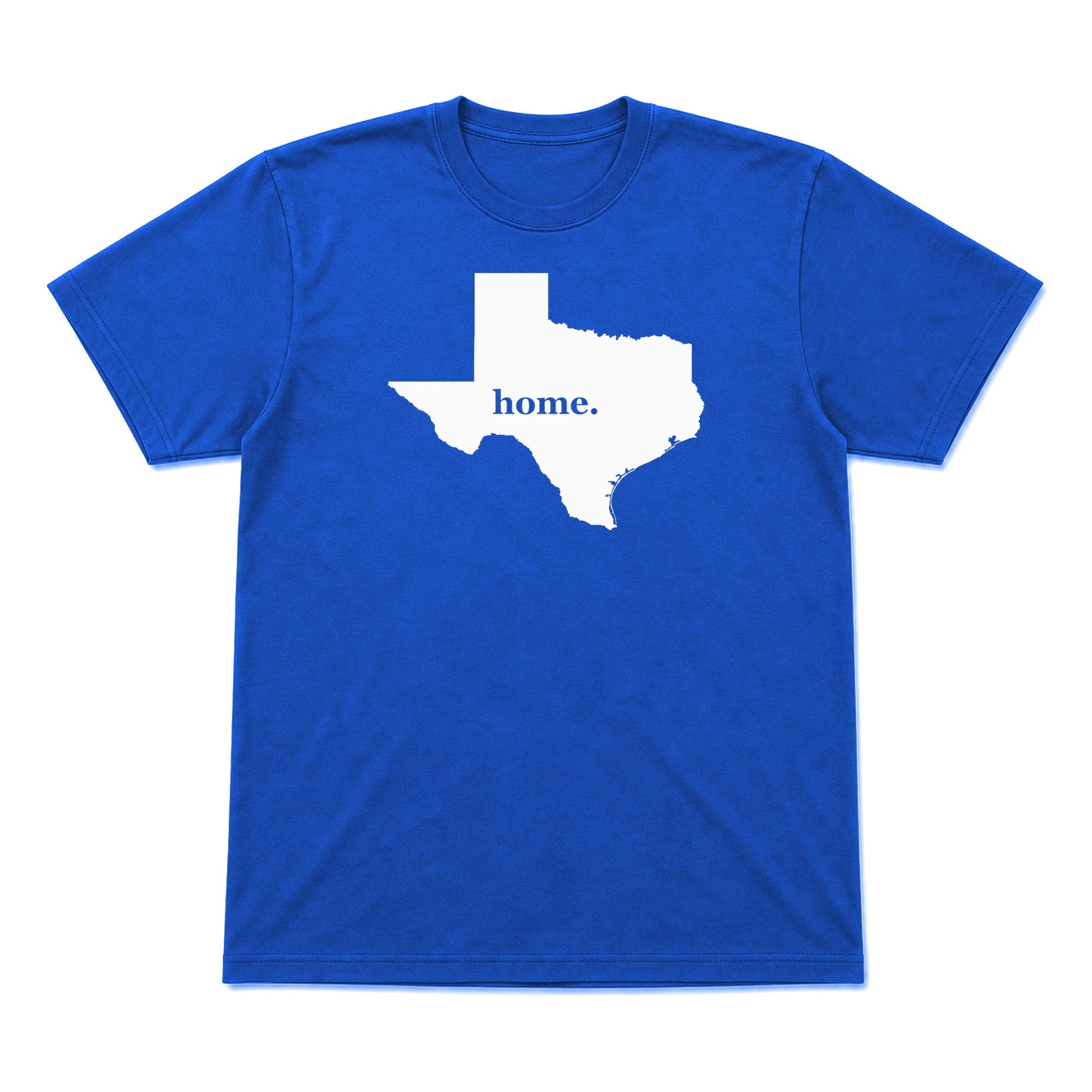 Texas home graphic T-shirt in royal blue