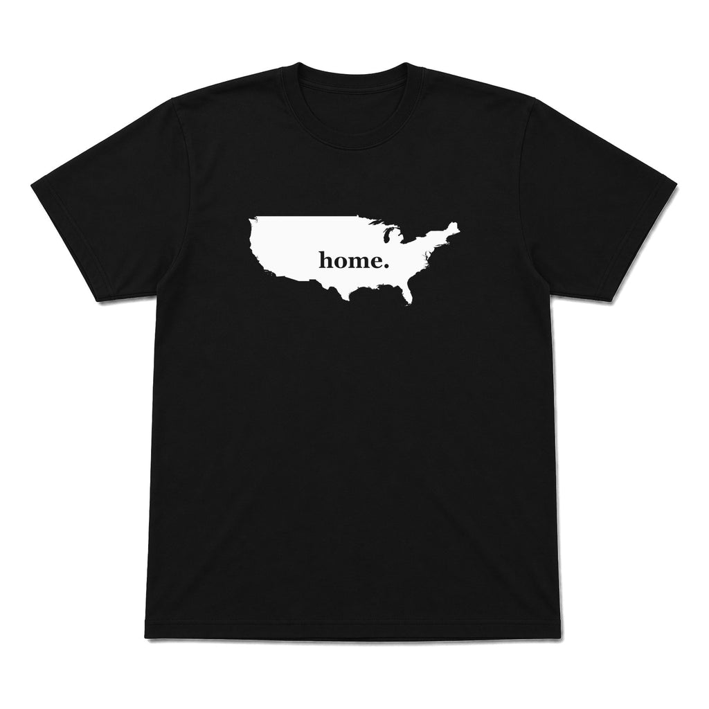 USA home graphic T-shirt in black