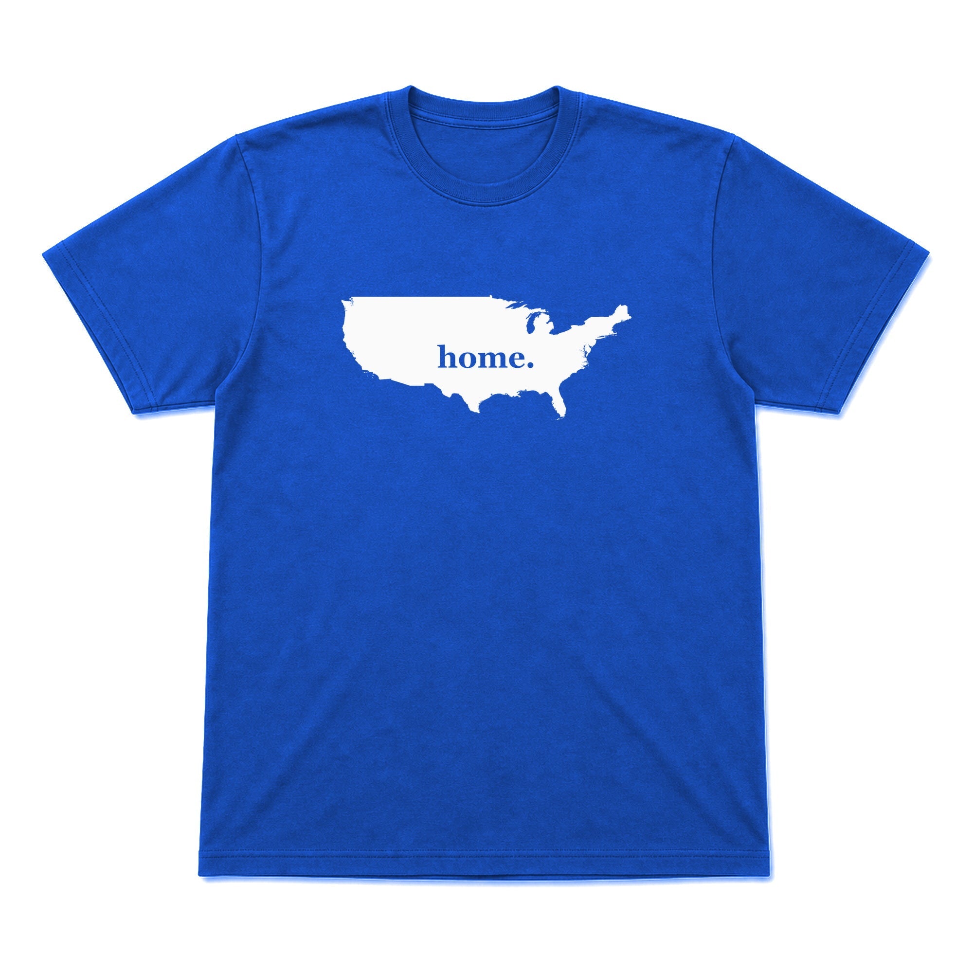 USA home graphic T-shirt in royal blue