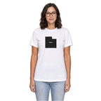 Utah home T-shirt in white shown on a female model