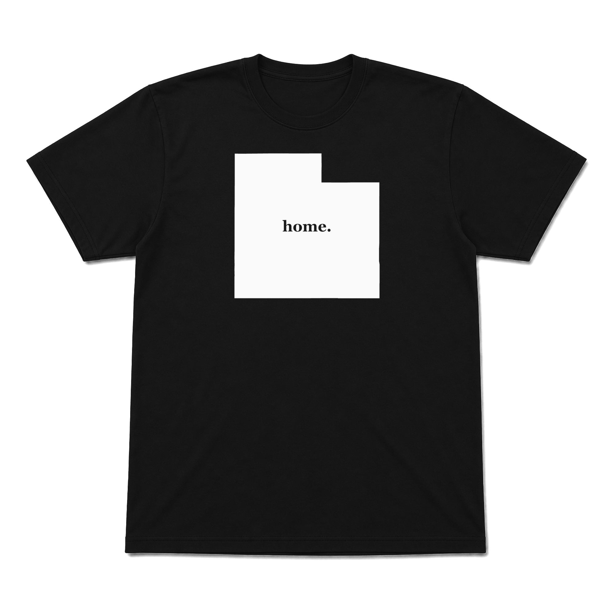 Utah home graphic T-shirt in black