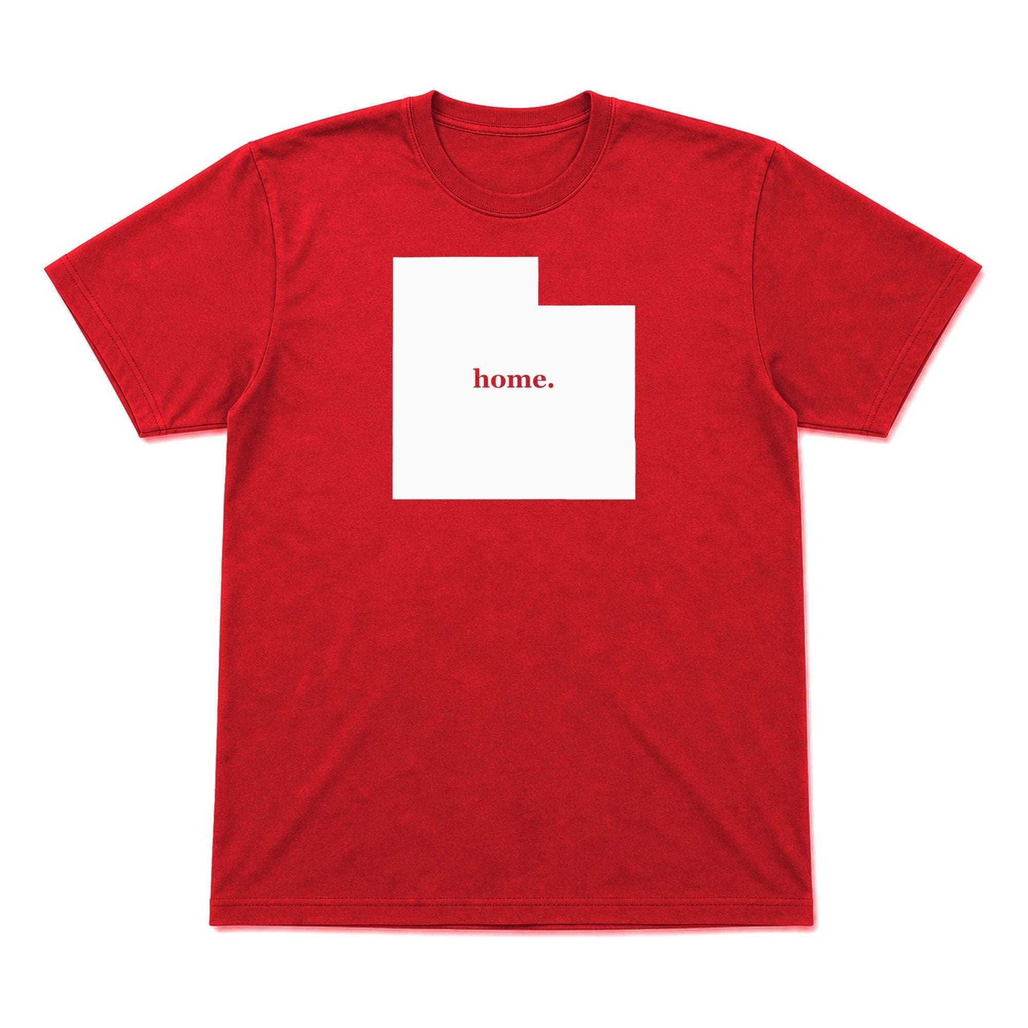 Utah home graphic T-shirt in red