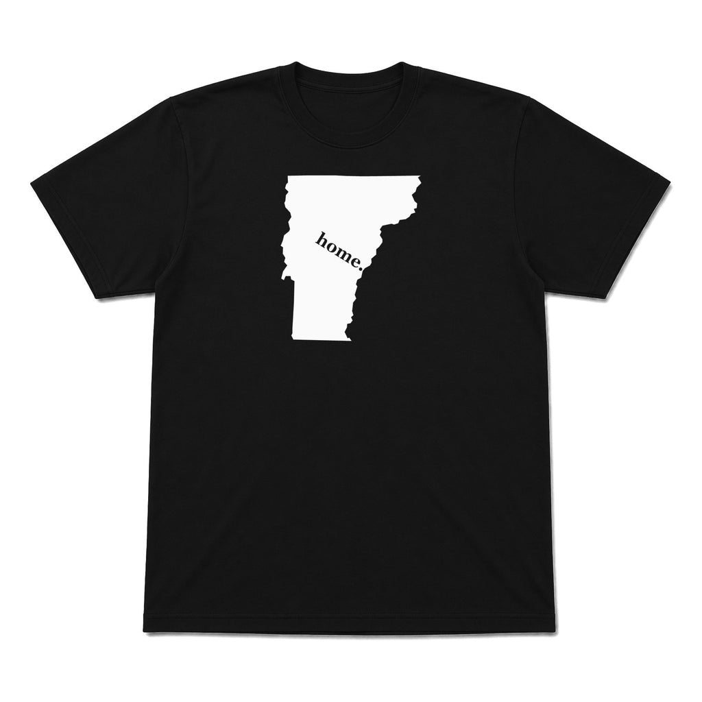 Vermont home graphic T-shirt in black