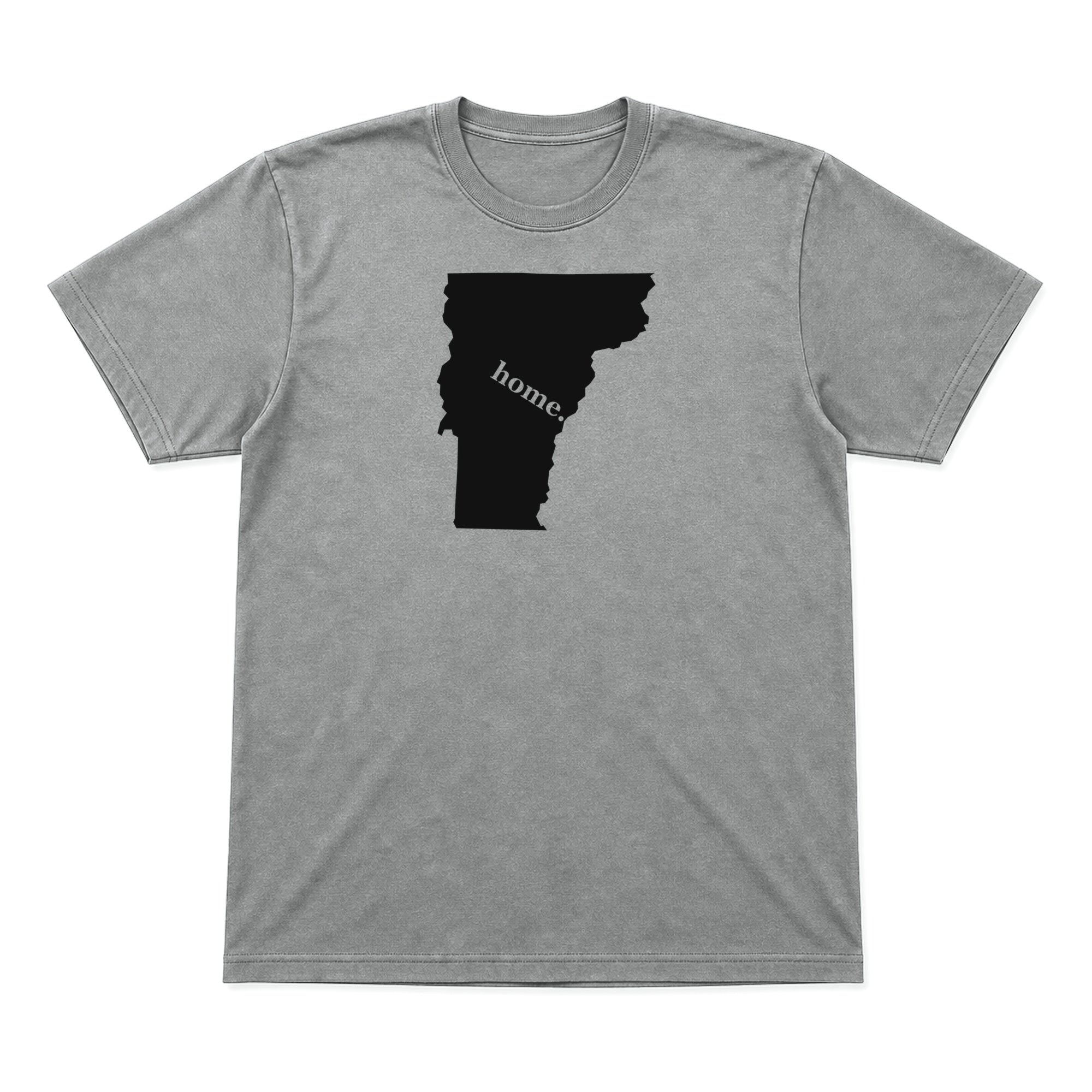 Vermont home graphic T-shirt in heather gray