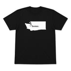 Washington home graphic T-shirt in black
