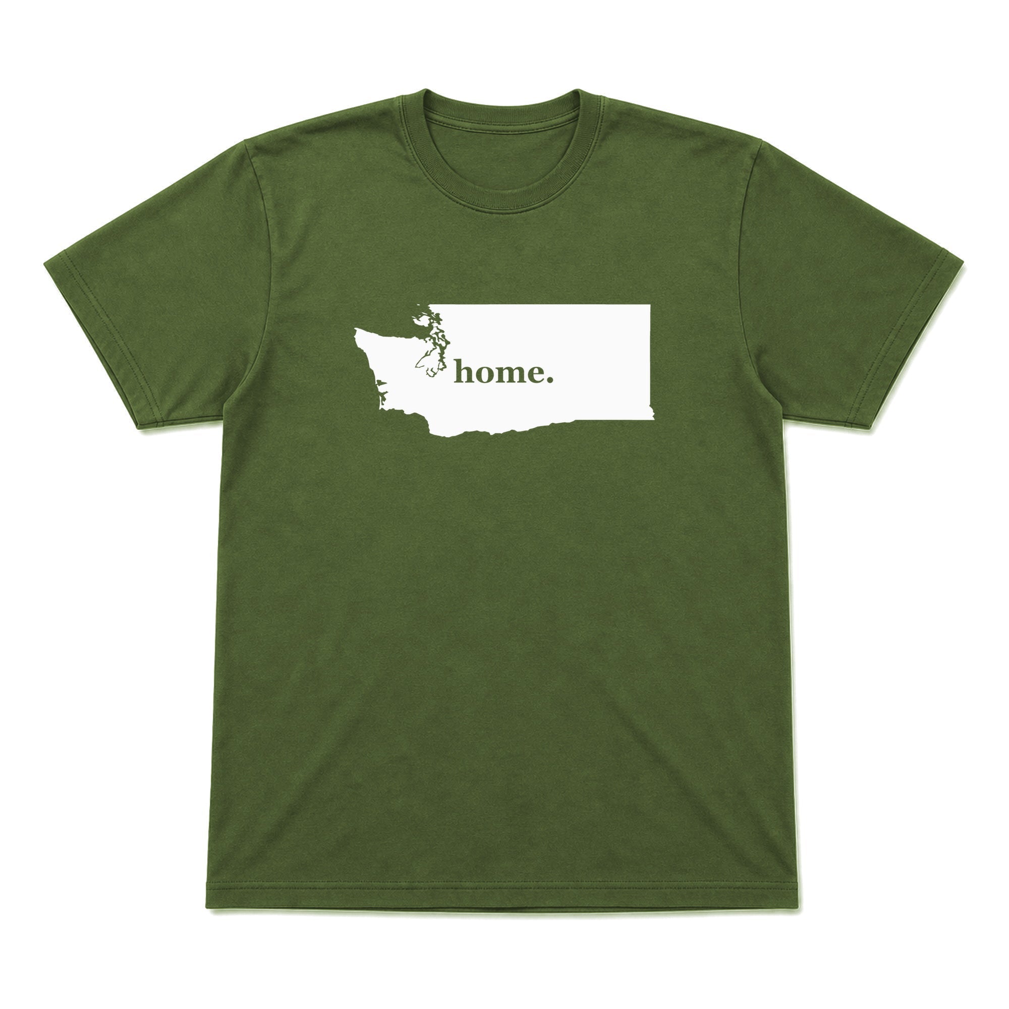 Washington home graphic T-shirt in olive green