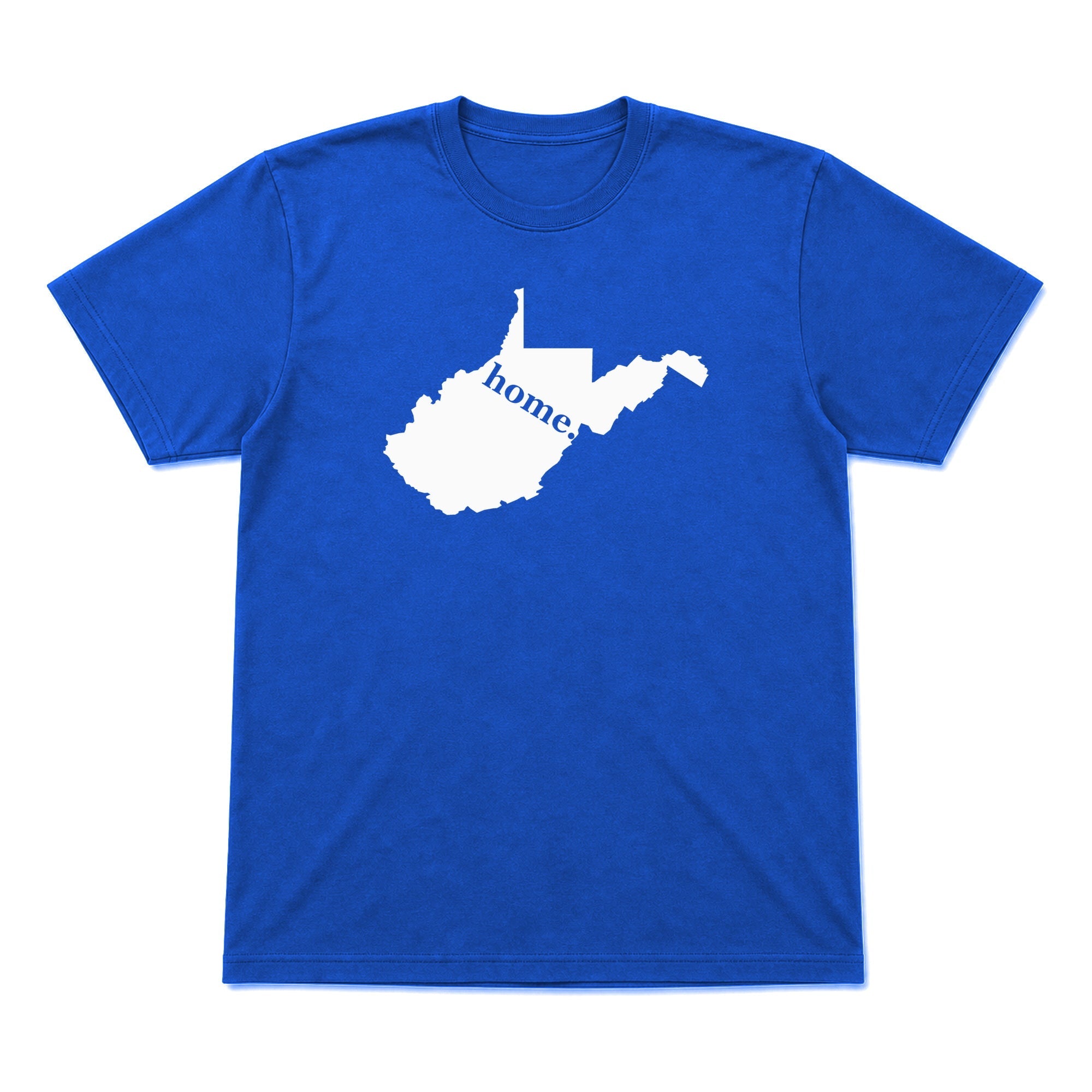 West Virginia home graphic T-shirt in royal blue