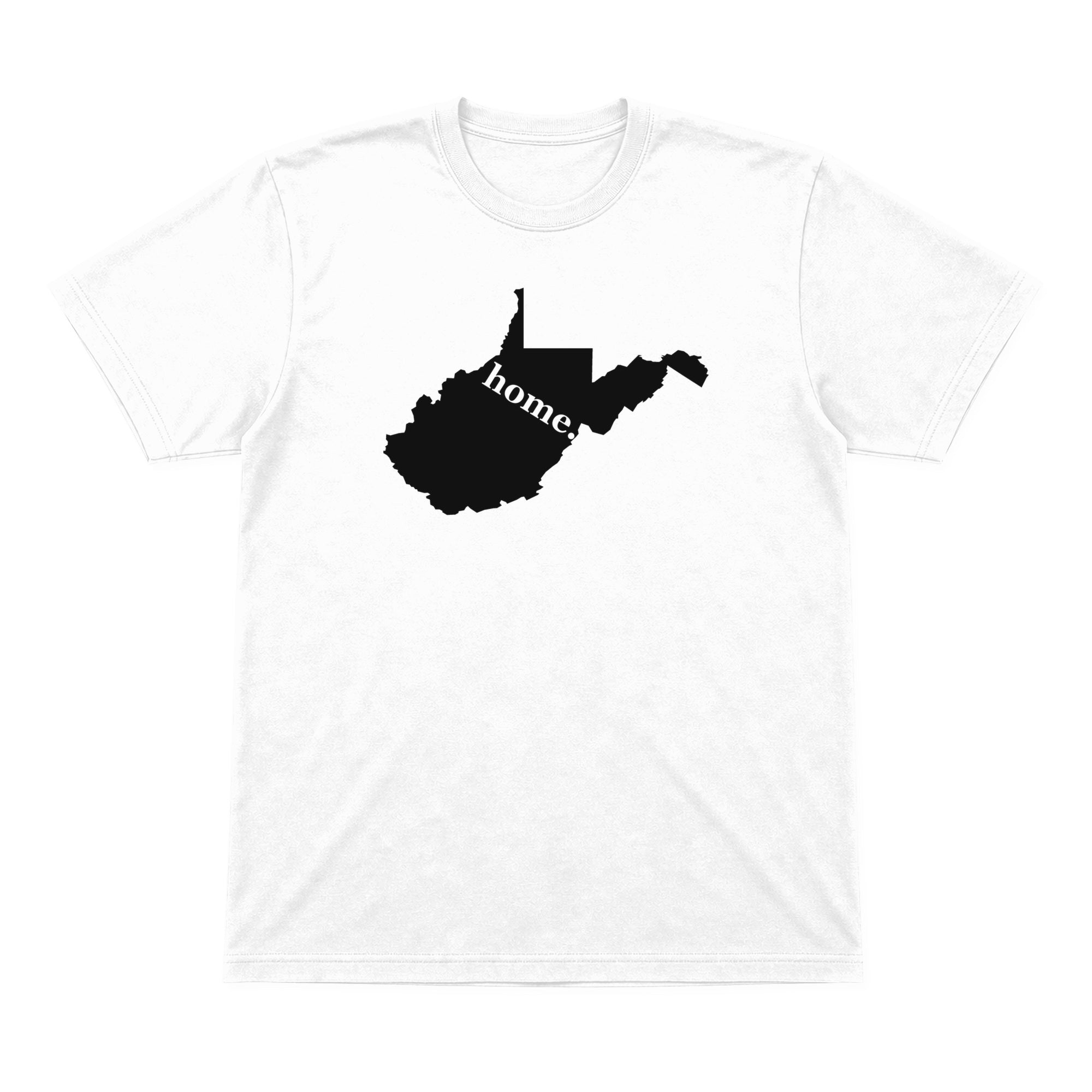 West Virginia home graphic T-shirt in white