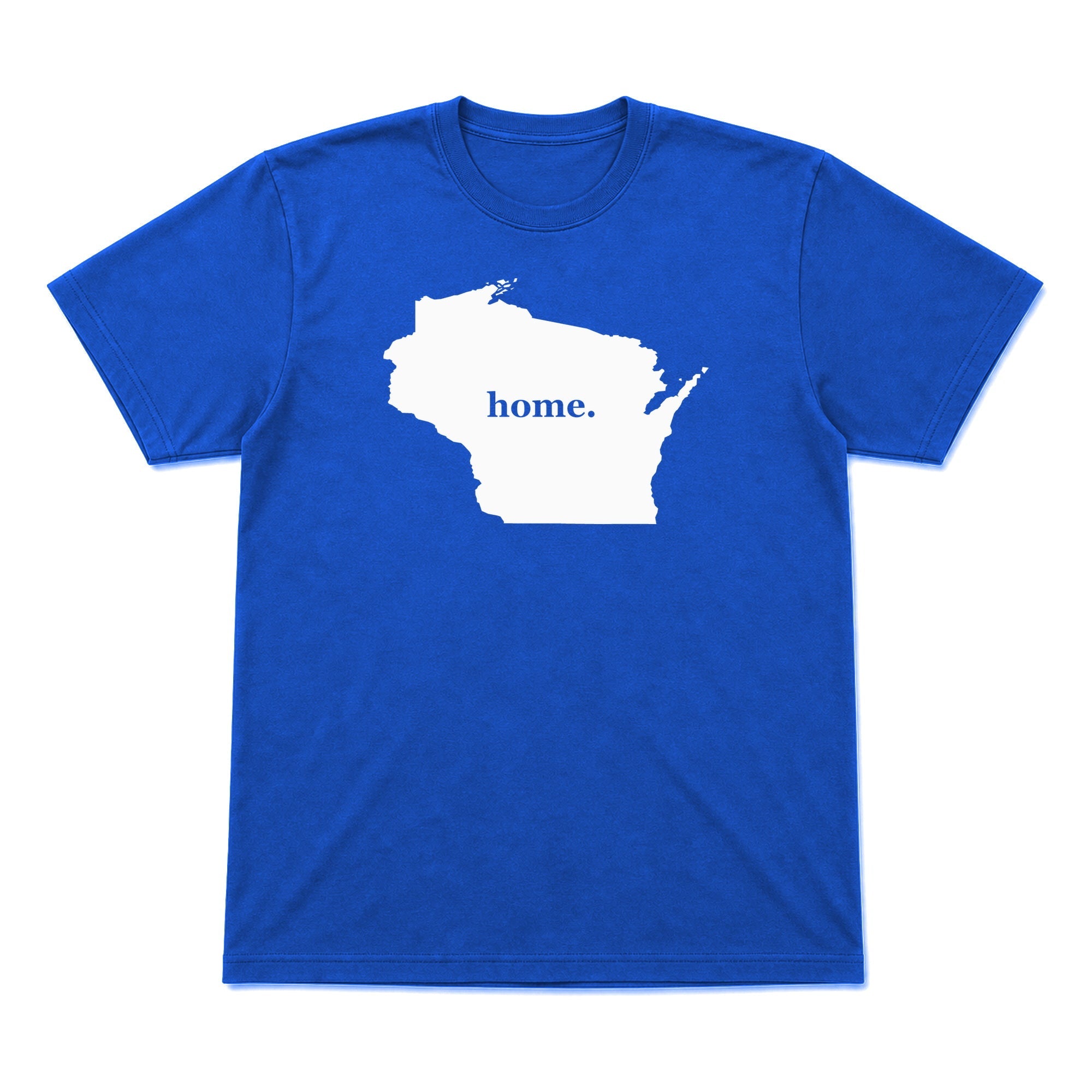 Wisconsin home graphic T-shirt in royal blue