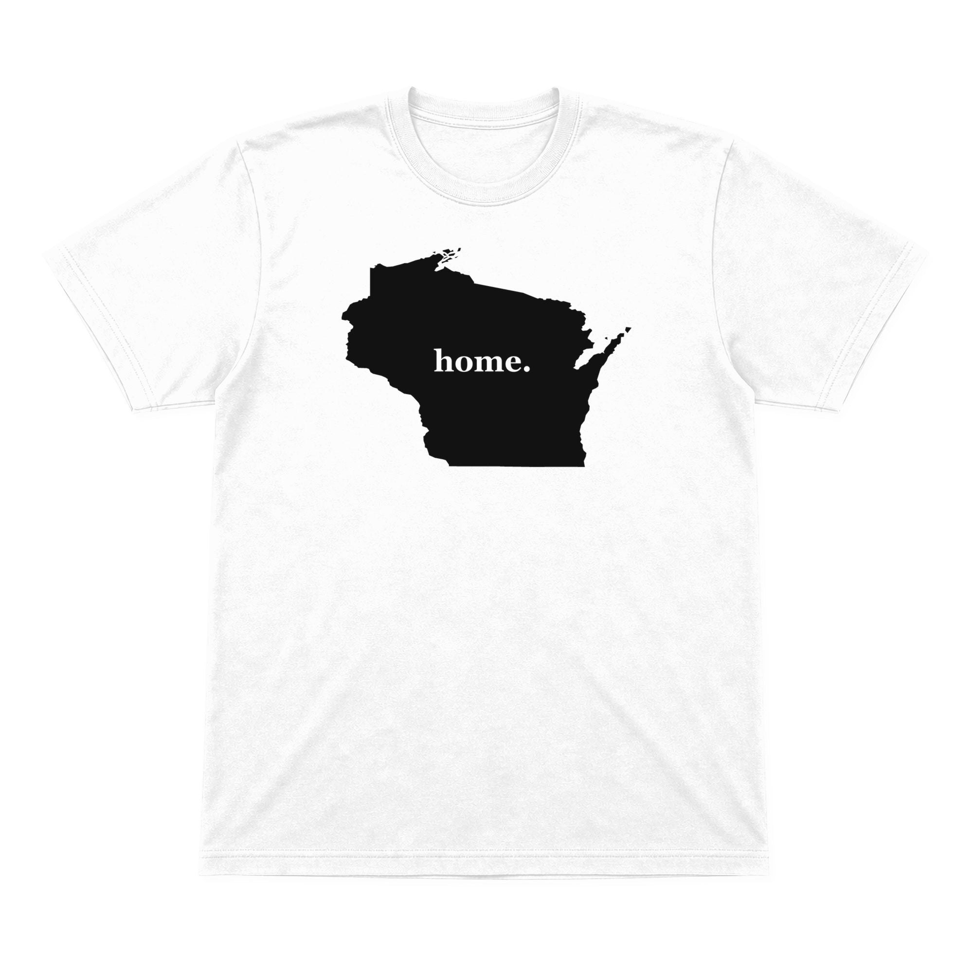 Wisconsin home graphic T-shirt in white