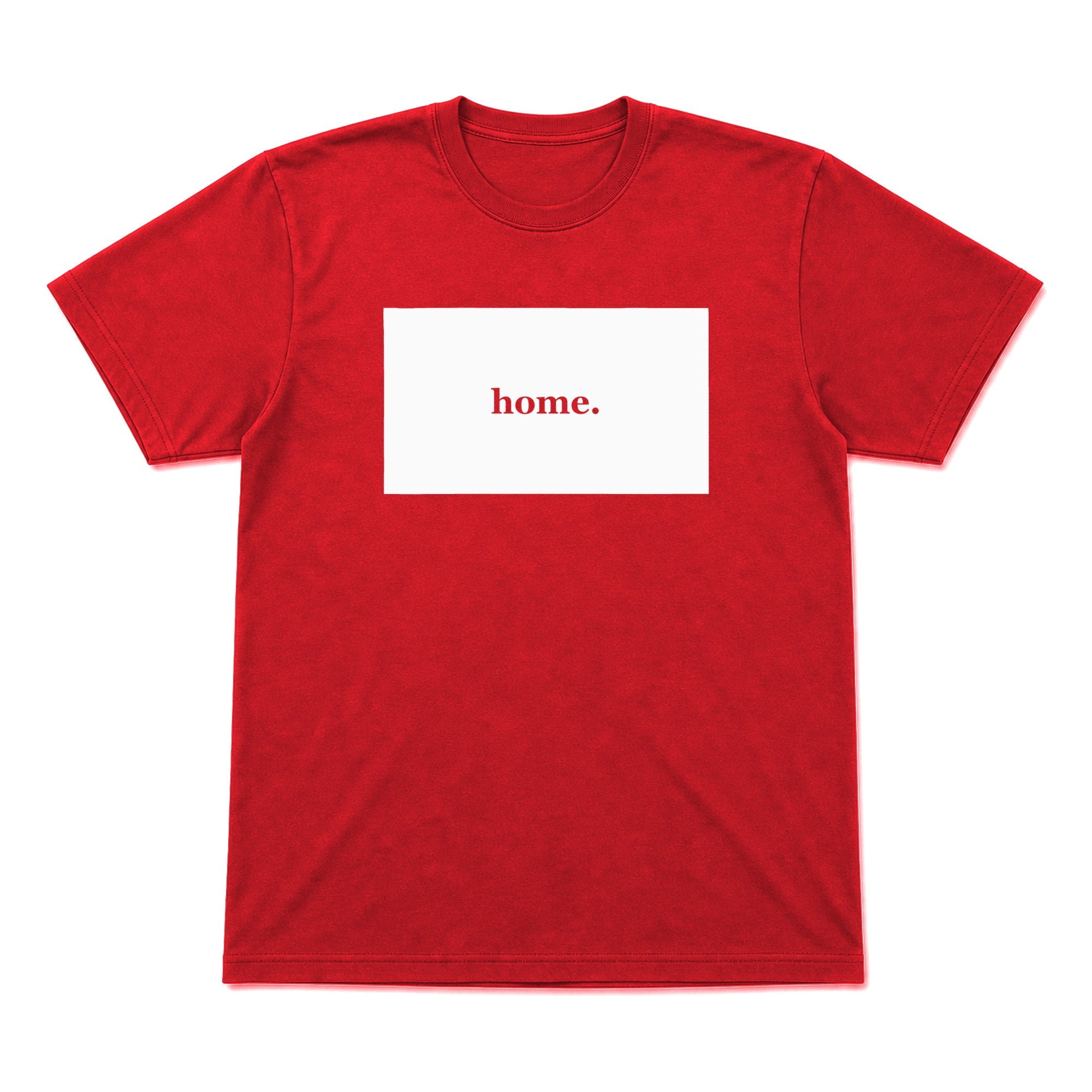 Wyoming home graphic T-shirt in red