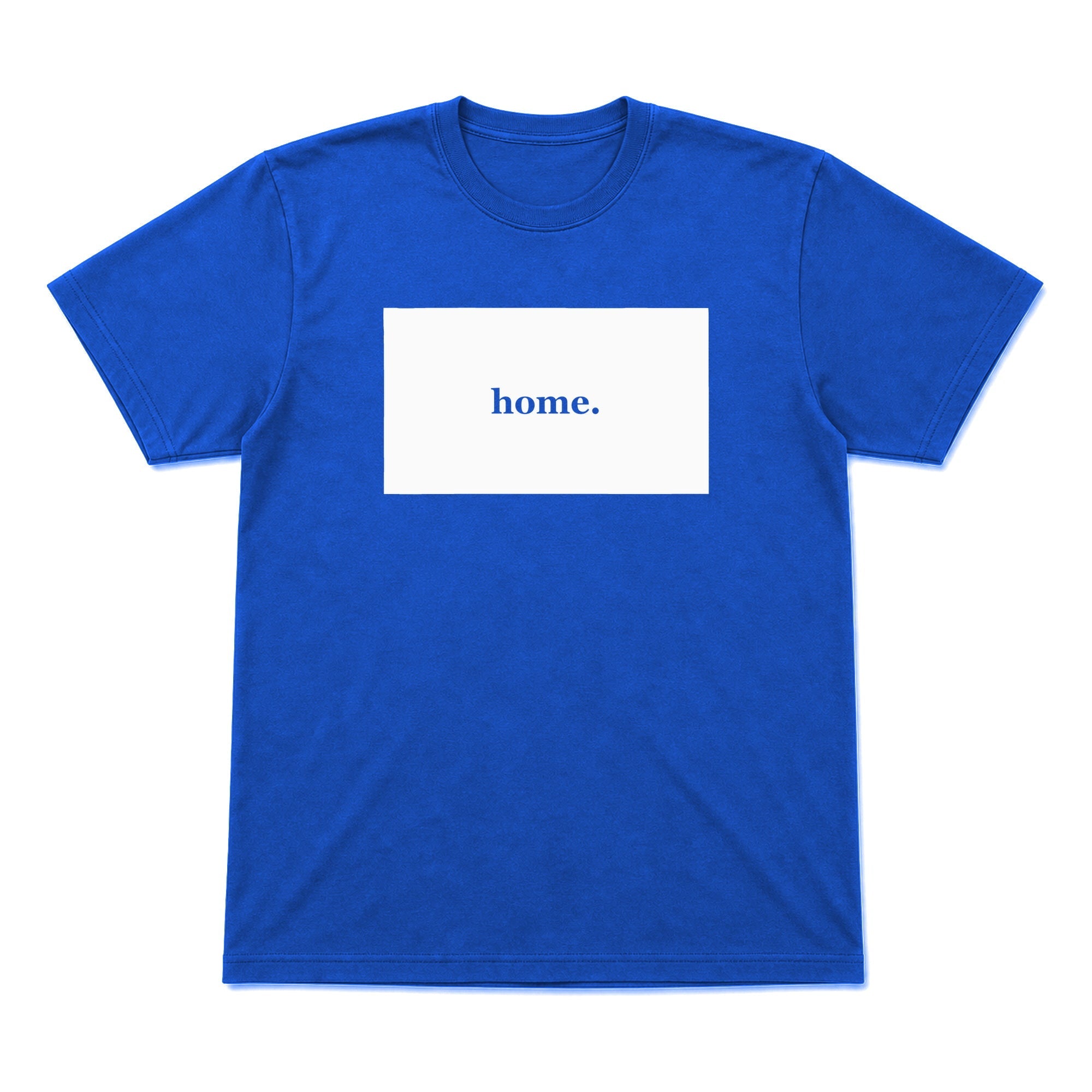 Wyoming home graphic T-shirt in royal blue
