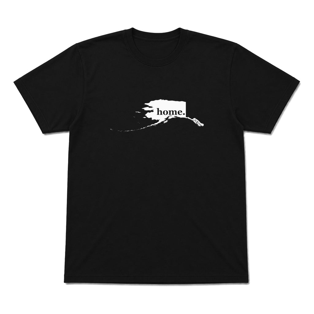 Alaska home graphic T-shirt in black