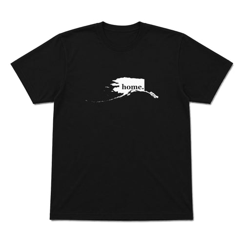 Alaska home graphic T-shirt in black