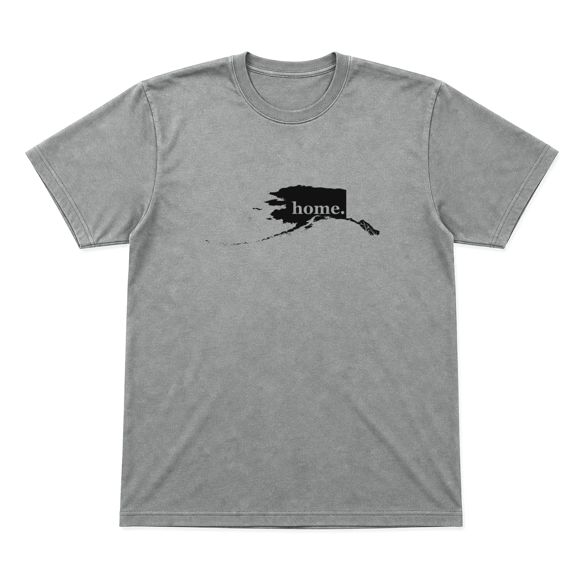 Alaska home graphic T-shirt in heather gray