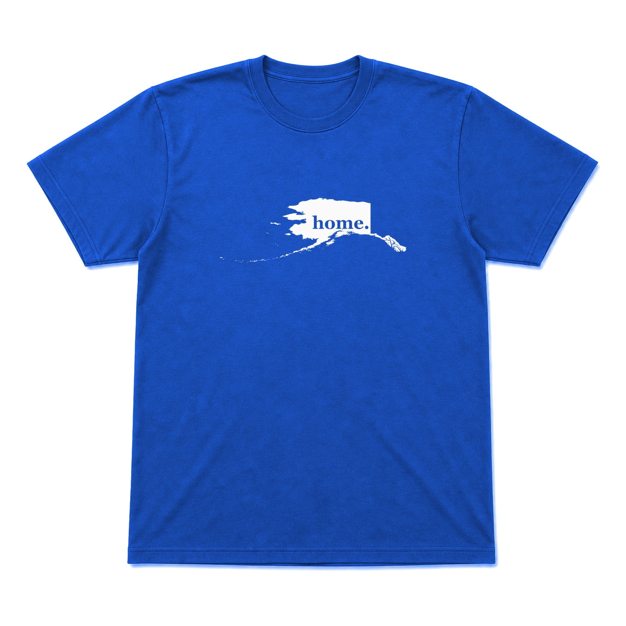 Alaska home graphic T-shirt in royal blue